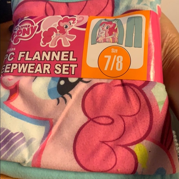 2-PC My lLittle Pony Flannel Sleepwear Set 7/8 - Picture 3 of 5